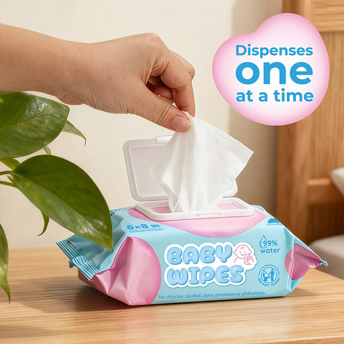 18 Packs Sensitive Baby Wipes, Toddlers Children Infants Wet Wipes, Unscented, Hypoallergenic, 99% Purified Water, 18 Flip-Top Packs ( 80 Wipes\u002Fpack, 1440 Wipes Total)