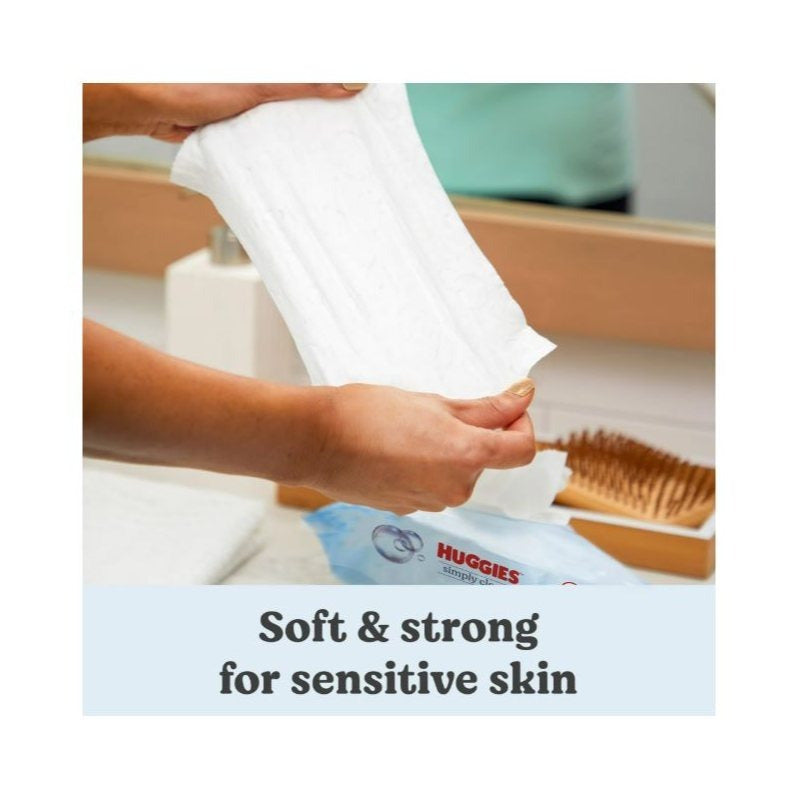 Huggies Simply Clean Unscented Wipes, 1 Flip-Top Pack, 64 Total Count (Select for More)