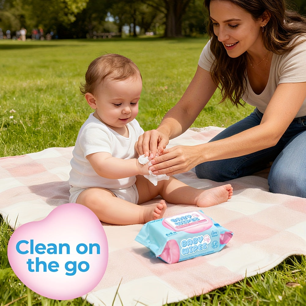 18 Packs Sensitive Baby Wipes, Toddlers Children Infants Wet Wipes, Unscented, Hypoallergenic, 99% Purified Water, 18 Flip-Top Packs ( 80 Wipes\u002Fpack, 1440 Wipes Total)